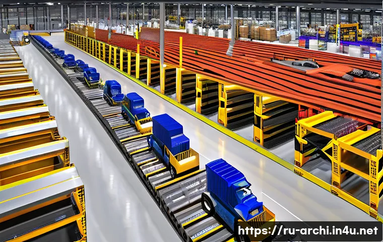 건축 시공에서의 물류 관리 - **Prompt 1: The Command Center of Construction Logistics**
    "A bustling, modern construction site...